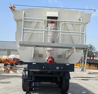 Diretto pesante 3 assi 4 assi 50-80 tonnellate Topping idraulico posteriore Semi-remorchio