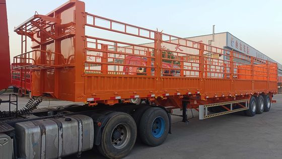 40-100 tonnellate Utility Drop Side Wall Open Livestock Vegetable Fence Truck Cargo Semi-trailer