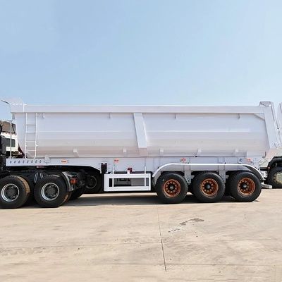 Semi-remorco posteriore a tre assi da 16 tonnellate con carrello di atterraggio pesante da 28 tonnellate di Wosheng