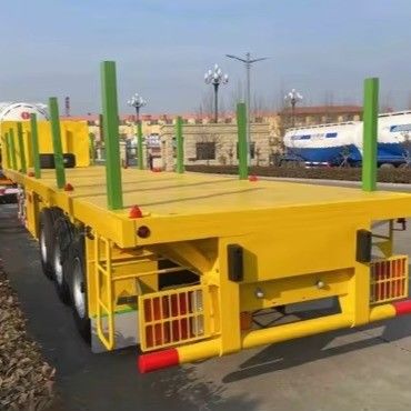Semi rimorchio a colonna laterale staccabile 3/4/5 asse ideale per il trasporto di contenitori di legno