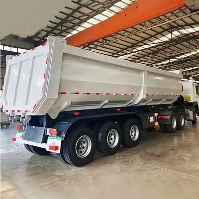 Semi-remorco posteriore a tre assi da 16 tonnellate con carrello di atterraggio pesante da 28 tonnellate di Wosheng