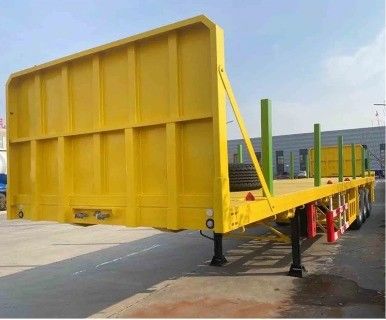 Semi rimorchio a colonna laterale staccabile 3/4/5 asse ideale per il trasporto di contenitori di legno