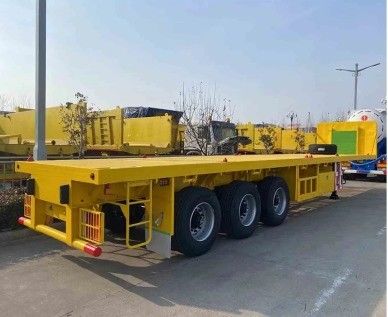 Semi rimorchio a colonna laterale staccabile 3/4/5 asse ideale per il trasporto di contenitori di legno