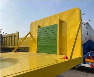 Semi rimorchio a colonna laterale staccabile 3/4/5 asse ideale per il trasporto di contenitori di legno