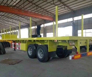 Semi rimorchio a colonna laterale staccabile 3/4/5 asse ideale per il trasporto di contenitori di legno
