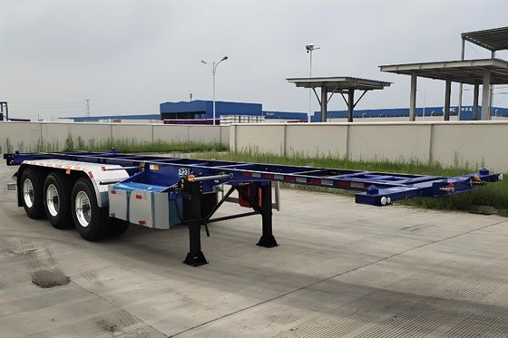 Wosheng 3 asse Semi-remorco scheletrico Max carico utile 50 tonnellate per il trasporto di container