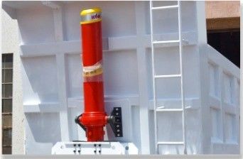 3 assi U/forma quadrata Dumpper Dumping Tipper Hydraulic Rear Tipping Truck Semi Dump Trailer