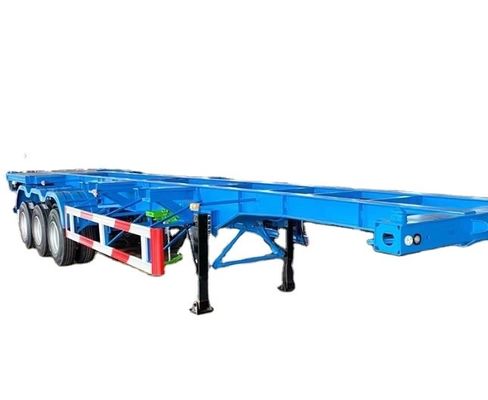 Semi-remorco a scheletro di acciaio per trasporto di container
