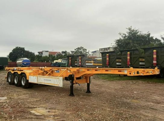 Semi-remolchi per trasporto di container a sospensione meccanica e aerea 50T