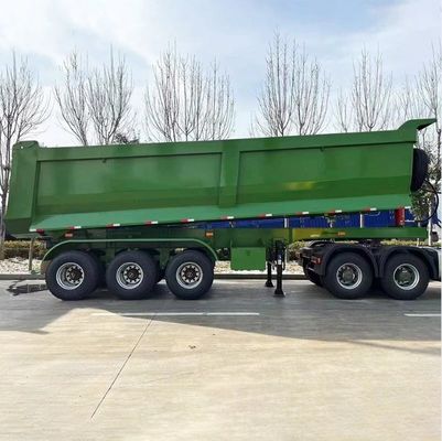 Cylindro idraulico pesante a 3 assi 45cbm 50cbm rimorchio a capovolgimento posteriore a forma di U per camion