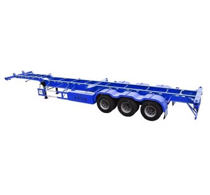 Trasporto di container 2 3 4 5 Semirimorchio a scheletro ad asse per carico utile massimo 50000 kg