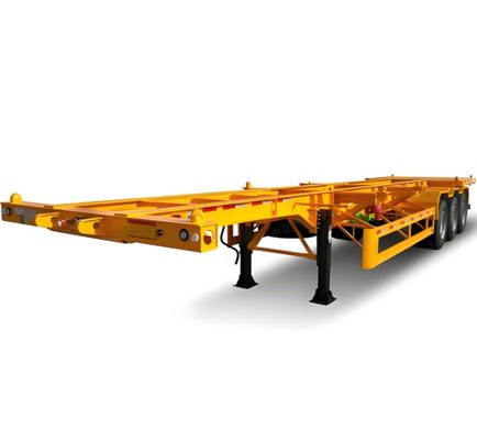 Trasporto di container 2 3 4 5 Semirimorchio a scheletro ad asse per carico utile massimo 50000 kg