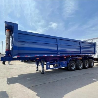 Semi-remorco idraulico a scarico posteriore da 60 tonnellate con carrello di atterraggio da 28 tonnellate
