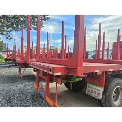 Trasporto di tronchi e armature con i nostri 3 assi di legno piatto semirotorino King Pin Opzioni