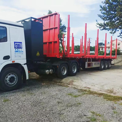 Semi-remolchi a tre assi, quattro assi e cinque assi per il trasporto di legno e legname
