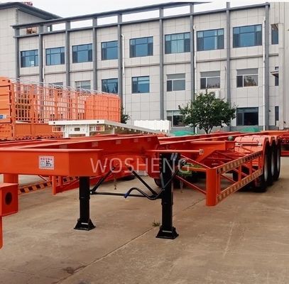 12400x2500x1550mm Chassis scheletrico Container trailer per il trasporto di container da 40 piedi