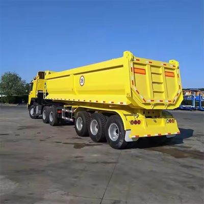 60-100 tonnellate U tipo End Dump trailer camion per la richiesta del cliente 9800x2500x3500mm vendita