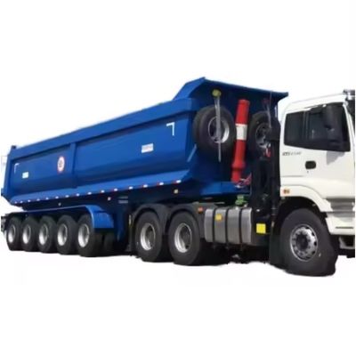 Richiesta del cliente Tri Axle Tipper Trailer con design personalizzato e asse da 13/16 tonnellate
