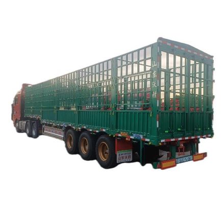 Cargo massimo 50 tonnellate Camion Fence laterale semirimorchio per bestiame e verdura