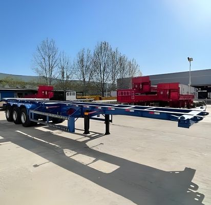 40FT 3 assi Container Chassis Skeleton Semi Truck Trailer per il trasporto di container