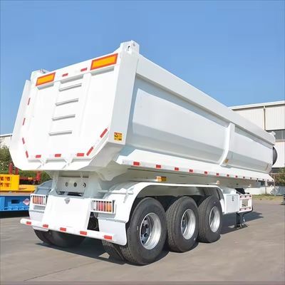 Richiesta del cliente Tri Axle Tipper Trailer con design personalizzato e asse da 13/16 tonnellate