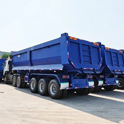 Richiesta del cliente Tri Axle Tipper Trailer con design personalizzato e asse da 13/16 tonnellate