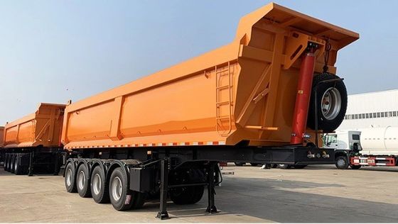 Richiesta del cliente Tri Axle Tipper Trailer con design personalizzato e asse da 13/16 tonnellate