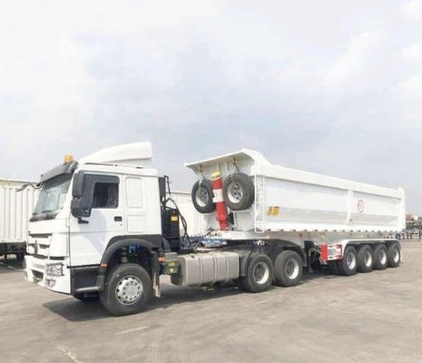 Richiesta del cliente Tri Axle Tipper Trailer con design personalizzato e asse da 13/16 tonnellate