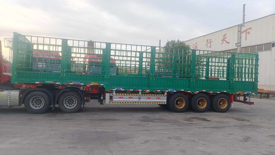 Cargo massimo 50 tonnellate Camion Fence laterale semirimorchio per bestiame e verdura