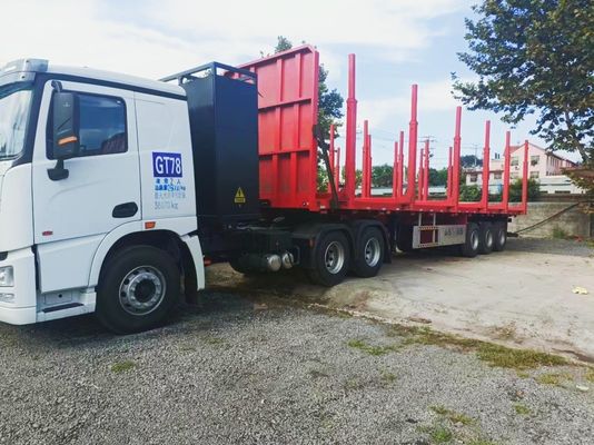 Trasporto di legname 3 assi 4 semi-remorchi con carico utile di 60 tonnellate e design più recente