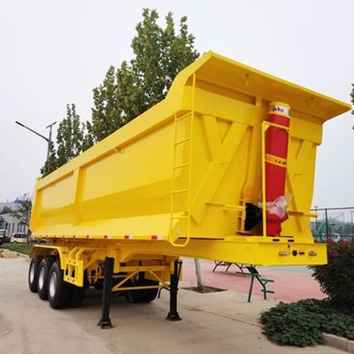 ShanDong WS 3 assi 20-100 tonnellate rimorchio retrovisore idraulico materiale in acciaio rimorchio posteriore semirimorchio