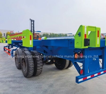 Tracciato principale Q345B altezza 500 mm Container Skeleton Semi-trailer per porto di trasporto merci