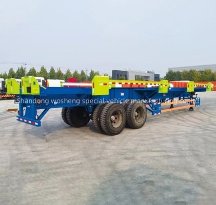 Tracciato principale Q345B altezza 500 mm Container Skeleton Semi-trailer per porto di trasporto merci