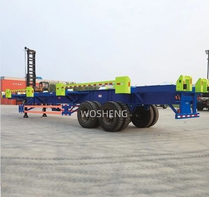 Tracciato principale Q345B altezza 500 mm Container Skeleton Semi-trailer per porto di trasporto merci