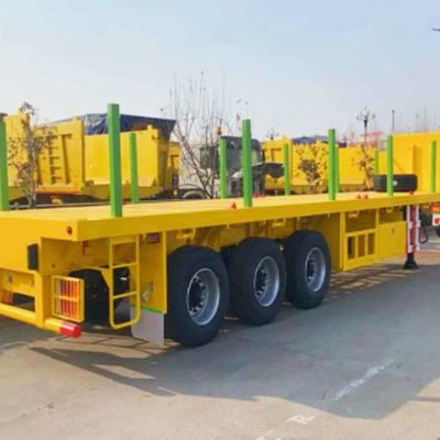 12400x2550x3500mm rimorchio di trasporto di legname personalizzabile e staccabile con tubi in acciaio