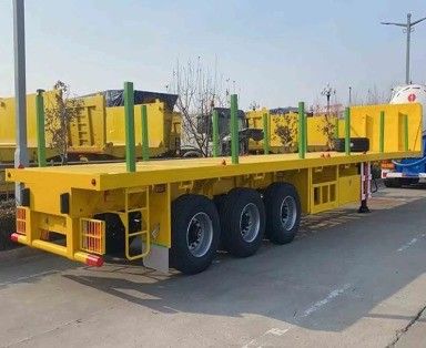 12400x2550x3500mm rimorchio di trasporto di legname personalizzabile e staccabile con tubi in acciaio