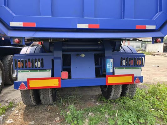 4 assi semirimorchio idraulico posteriore a punta di scarico per il trasporto di grano di sabbia e pietra