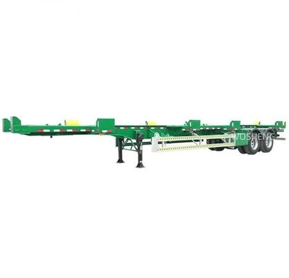 Semi-remolchio a 2 assi 20ft 40ft scheletrico personalizzabile per il trasporto di container da 40 piedi