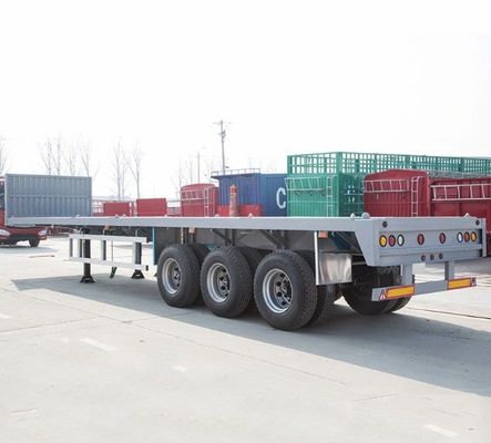 Container trailer da 40 piedi con 3 assi e dimensioni di 12400x2610x1550 mm