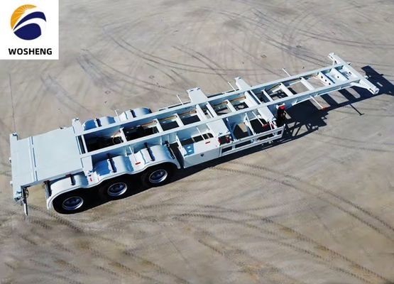 Richiesta del cliente 40ft Container Skeleton Semi-trailer per le esigenze di trasporto di container