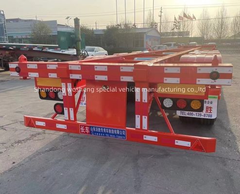 Richiesta del cliente 40ft Container Skeleton Semi-trailer per le esigenze di trasporto di container