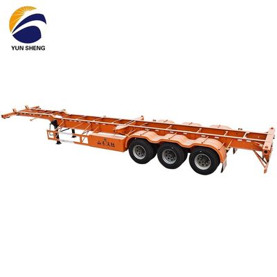 20FT 40FT 48FT 53FT Skeleton Semi-Trailer Truck Trailers con 12380*2480*1550mm Dimensione
