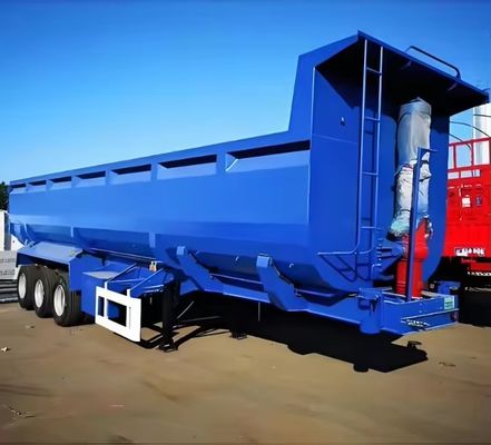 Suspensione meccanica 40-100 tonnellate Max Payload Dump Tipper Truck Trailer per il trasporto del minerale