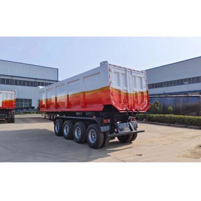 Carico massimo 30000 kg Camion a schiuma posteriore a forma di U Semi-remolchio a ribaltamento