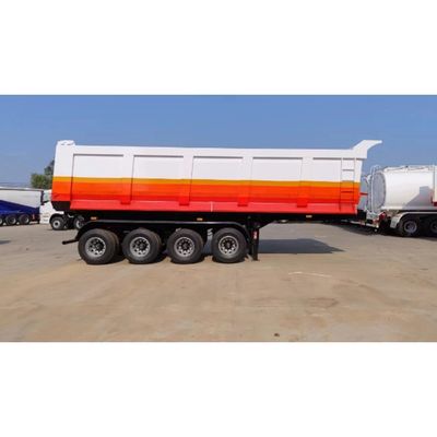Carico massimo 30000 kg Camion a schiuma posteriore a forma di U Semi-remolchio a ribaltamento