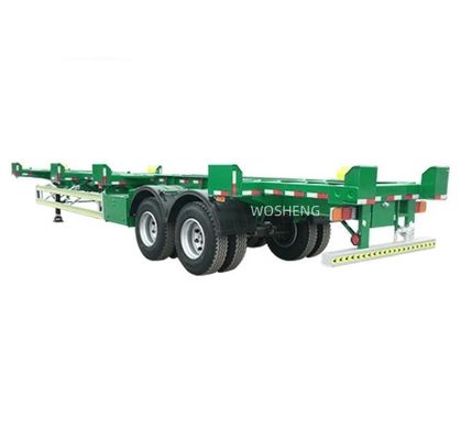 90 w mm*13/16 spessore mm*10 strato Leaf Spring 40ft Skeleton Semi-trailer per container