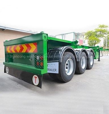 90 w mm*13/16 spessore mm*10 strato Leaf Spring 40ft Skeleton Semi-trailer per container