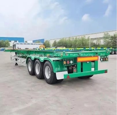 90 w mm*13/16 spessore mm*10 strato Leaf Spring 40ft Skeleton Semi-trailer per container