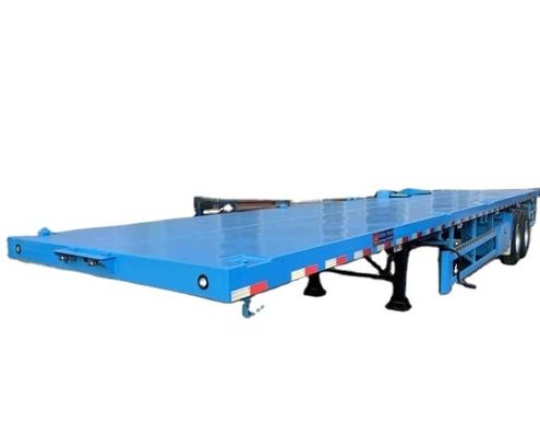 Garanzia 40FT Container Flatbed Semi Truck Trailer con sistema di frenatura a doppia linea