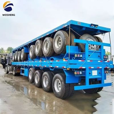 2&quot; 50mm o 3,5&quot; 90mm King Pin 60 tonnellate 80 tonnellate Flatbed Semi Truck Trailers 20ft